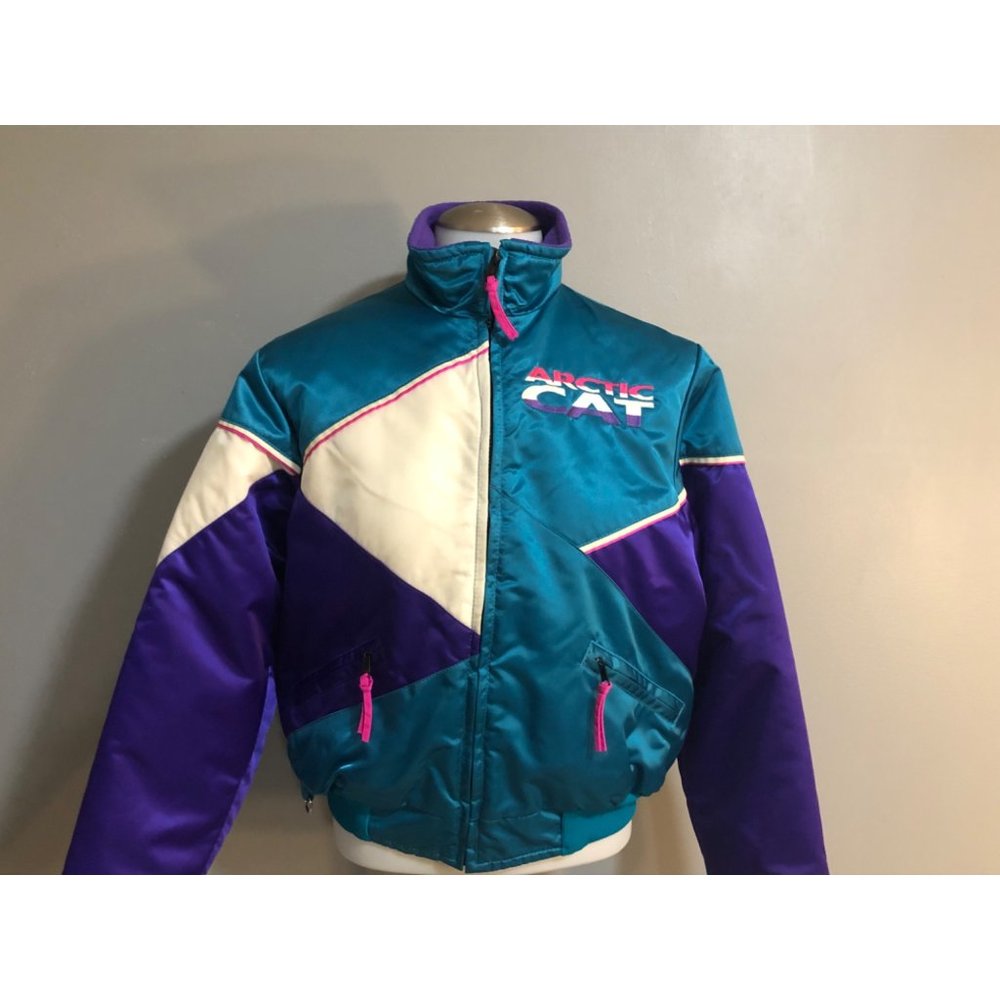 Artic Cat Jacket Vintage 80s Color block kids size 14